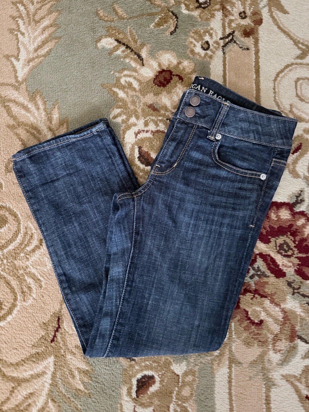 American Eagle Outfitters Dark Indigo Ankle Jeans